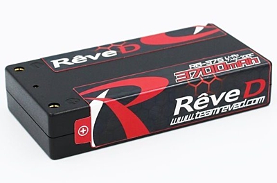 Reve D Shorty 3700mAh 7.4V 2S 200C/100C LiPo (4mm, 156g) 1 RB 37S
