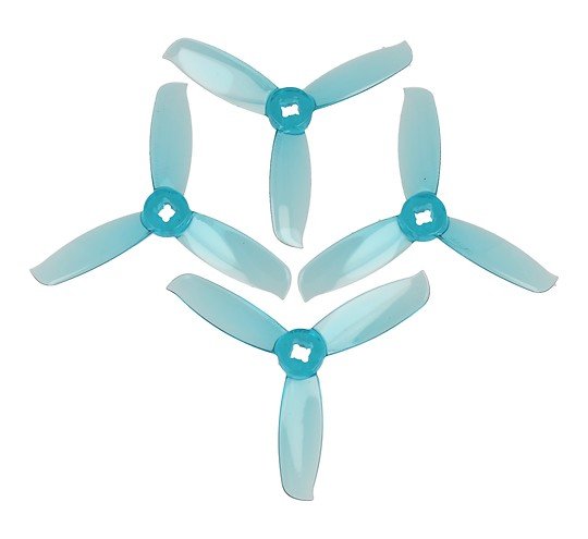 Gemfan 3028 3x2.8 WinDancer Hélice de 3 palas Clear Blue 2xCW 2xCCW 3 pulgadas 1 6936572273730 m