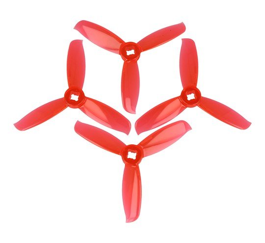 Gemfan 3028 3x2.8 WinDancer Hélice de 3 palas Clear Red 2xCW 2xCCW 3 pulgadas 1 6936572273778 m