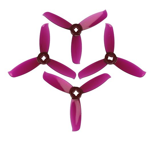Gemfan 3028 3x2.8 WinDancer Hélice de 3 palas Morado transparente 2xCW 2xCCW 3 pulgadas 1 6936572273789 m