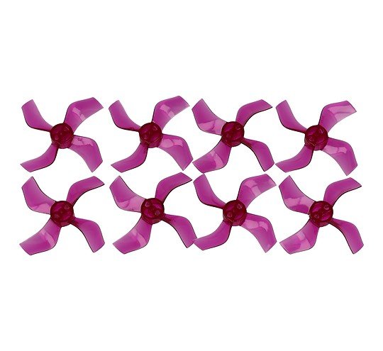 Gemfan 1636 Hélice de 4 palas de 40 mm Orificio de 1,5 mm Púrpura transparente 4xCW 4xCCW 1 6936572274454 m