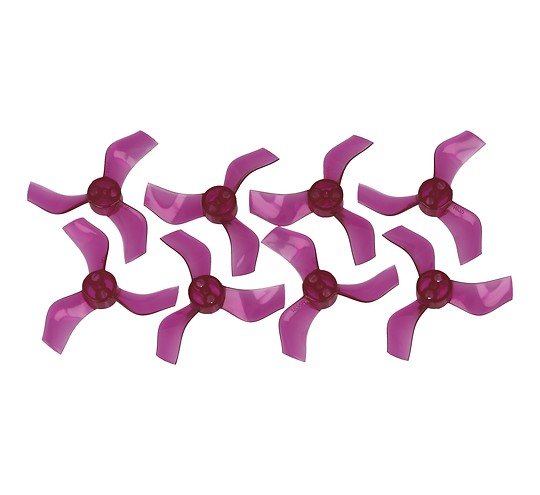 Gemfan 1635 Hélice de 3 palas de 40 mm Orificio de 1,5 mm Púrpura transparente 4xCW 4xCCW 1 6936572274492 m