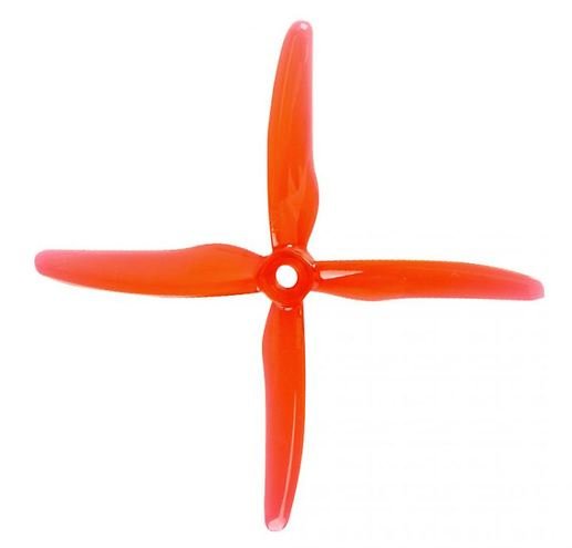 Gemfan 51455 Hurricane 4 Blade Propeller Clear Red 4 piezas 5 pulgadas 1 Gemfan 51455 Hurricane 4 Blatt Propeller Klar rot 4 St ck m