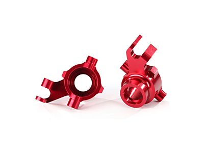 Traxxas Aluminum Left & Right Steering Blocks (Red) 1 TRA8937R