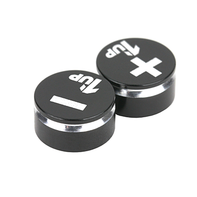1up Racing LowPro Bullet Plug Grips – Black/Black 1 190410
