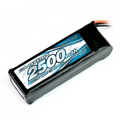 Muchmore IMPACT Li-Po Battery 2500mAh/7.4V 4C Flat Size for Tx & Rx 1 MLI RF2500FD