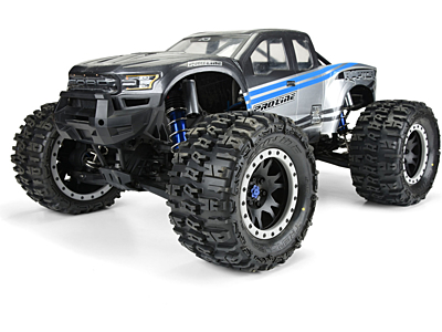 Pro-Line Trencher Shot Pro-Loc Front/Rear 1/5 4.3" X-MAXX Mounted on 24mm Black Impulse Wheels (2pcs) 2 PRO1015113 03