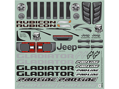 Pro-Line 1/5 Pre-Cut Jeep Gladiator Rubicon X-MAXX Clear Body 2 PRO353317 06