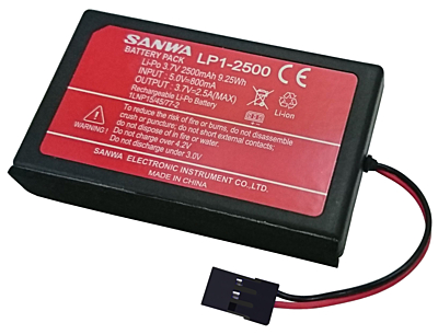 Sanwa Li-Po Battery LP1-2500 3,7V Type-C for M17S/Exzes ZIII/M17/MT-5 1 107A10991A