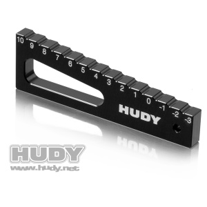 HUDY Chassis Droop Gauge -3 to 10mm para 1/8 & 1/10