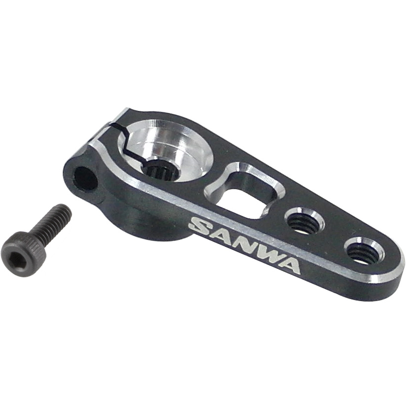 107A54261A Sanwa aluminio brazo de servo Clamp - negro (23 dientes) - Imagen 1