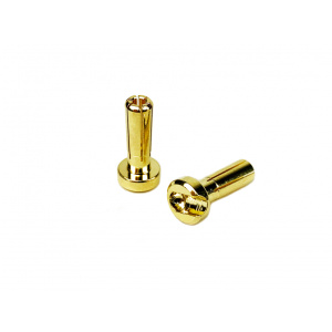 1up Racing LowPro Bullet Plugs 4mm (10 unidades)
