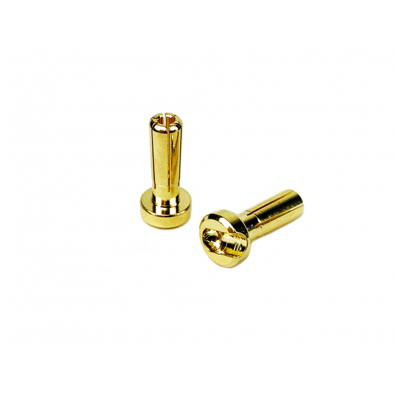 190404 1up Racing LowPro Bullet Plugs 4mm (10 unidades) - Imagen 1
