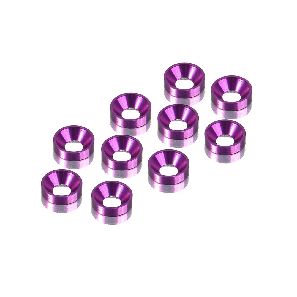 296510-V HUDY aluminio Countersunk arandela de ajuste - Violet (10 unidades) - Imagen 1