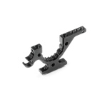 XRAY X4 soporte inferior de aluminio de diferencial - delantero R / trasero L - Swiss 7075 T6