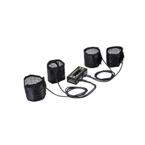 Arrowmax calentador de neumáticos (1/8th) & Batt Warmer con bolsa negro/dorado