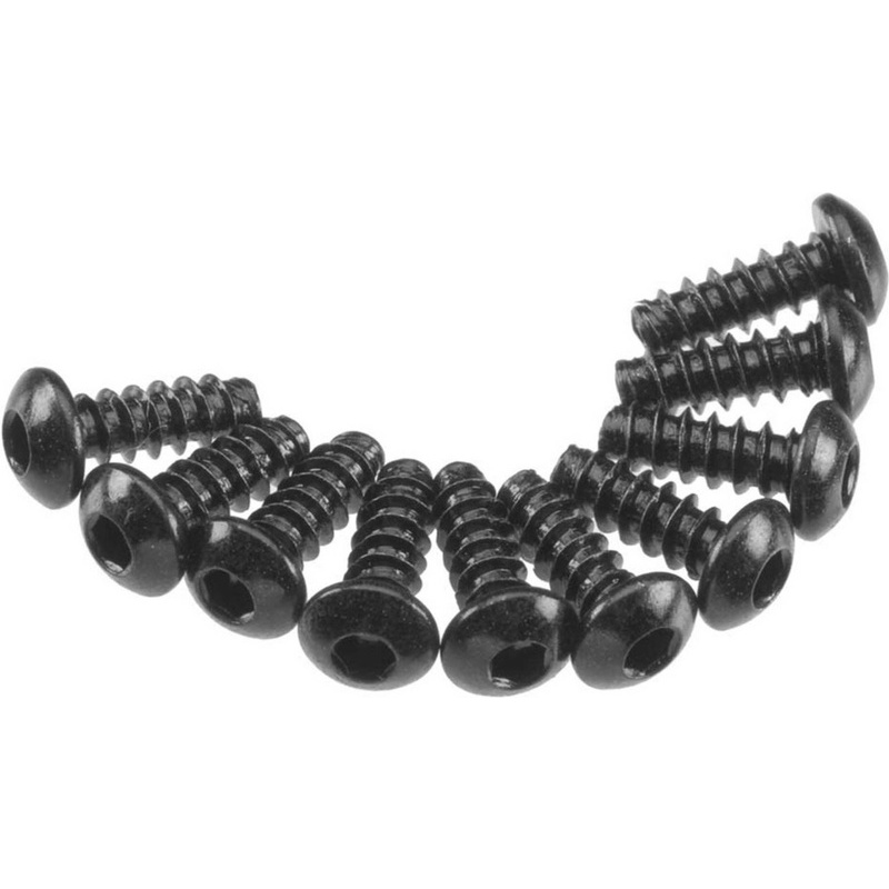 AXIC0120 Axial Hex Socket Tapping tornillo de cabeza redonda M3x8mm (negro, 10 unidades) - Imagen 1