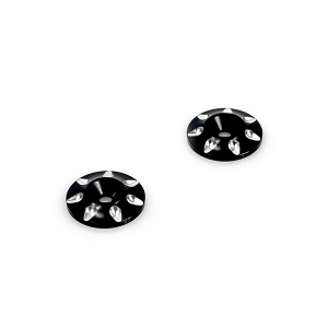 Muchmore aluminio alerón arandela Ver.2 Black (2 unidades)