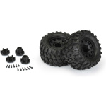 Pro-Line 1/10 Hyrax F/R 2.8" MT rueda completa 12mm/14mm Black Raid (2) - Imagen 3