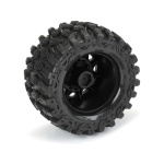 Pro-Line 1/10 Hyrax F/R 2.8" MT rueda completa 12mm/14mm Black Raid (2) - Imagen 5