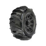 Pro-Line 1/8 Dumont F/R 3.8" MT rueda completa 17mm Black Raid (2)