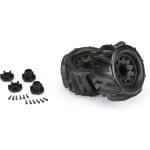 Pro-Line 1/10 Dumont F/R 2.8" MT rueda completa 12mm/14mm Black Raid (2) - Imagen 3