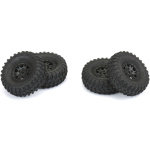 Pro-Line 1/24 Hyrax delantero/trasero 1.0" rueda completa 7mm Black Impulse (4): SCX24 - Imagen 3