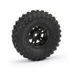 Pro-Line 1/24 Hyrax delantero/trasero 1.0" rueda completa 7mm Black Impulse (4): SCX24 - Imagen 4
