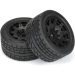 Pro-Line 1/6 Menace HP BELTED F/R 5.7" MT rueda completa 24mm Blk Raid (2) - Imagen 4