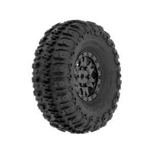 Pro-Line rueda 1.0", Trencher neumático, Impulse H7 rueda (4)(Axial SCX24)