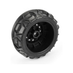 Pro-Line Dumont delantero Paddle/Rib 2.2"/3.0" 1/10 SC Mounted on 12mm Black Raid Whees (2 unidades) - Imagen 3