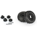 Pro-Line Dumont delantero Paddle/Rib 2.2"/3.0" 1/10 SC Mounted on 12mm Black Raid Whees (2 unidades) - Imagen 4