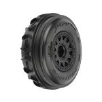 Pro-Line Dumont delantero Paddle/Rib 2.2"/3.0" 1/10 SC Mounted on 12mm Black Raid Whees (2 unidades)