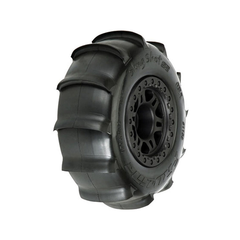 PRO115810 Pro-Line Sling Shot Paddle delantero/trasero 2.2"/3.0" 1/10 premontado SC 12mm (2 unidades) - Imagen 1
