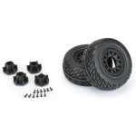 Pro-Line Street Fighter delantero/trasero 2.2"/3.0" 1/10 SC Mounted on 12mm Black Raid rueda (2 unidades) - Imagen 4
