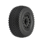 Pro-Line Gladiator M2 delantero/trasero 2.2"/3.0" 1/10 SC Mounted on 12mm Black Raid rueda (2 unidades)