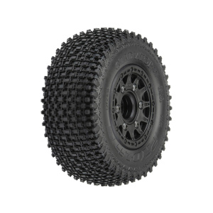 Pro-Line Gladiator M2 delantero/trasero 2.2"/3.0" 1/10 SC Mounted on 12mm Black Raid rueda (2 unidades)