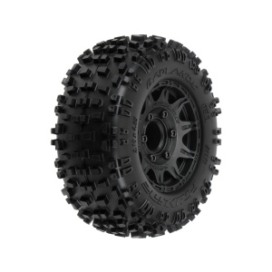 Pro-Line 1/10 Badlands F/R 2.8" MT rueda completa 12mm/14mm Black Raid (2)