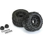 Pro-Line 1/8 Trencher X F/R 3.8" MT rueda completa 17mm Black Raid (2) - Imagen 3