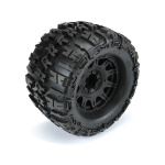 Pro-Line 1/8 Trencher X F/R 3.8" MT rueda completa 17mm Black Raid (2) - Imagen 4