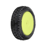 Pro-Line Wedge delantero Carpet 1/18 Mini-B rueda completa on 8mm Yellow rueda (2 unidades)