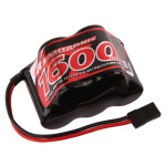 Robitronic 1600mAh 6.0V NiMH Cube RX batería (JR, 117g)