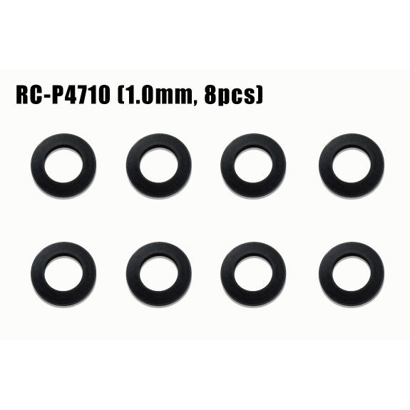 RC-P4710 Reve D POM 4mm × 7mm separador (1.0mm thickness, 8 unidades) - Imagen 1