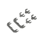RC Maker carbono "Quick Adjust" soporte trasero de carrocería separador para Mugen MTC2