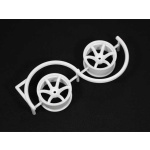 Racing Performer llanta de drift 6 radios 02 (6mm Offset·blanco·2 unidades)