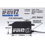 Yokomo SP-02D perfil bajo programable (RWD Drift Spec/12.0kg/6.0V) servo sin núcleo - Imagen 3