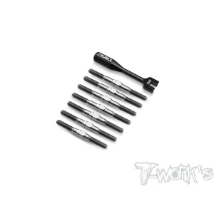 T-Work's 64 titanio juego de tirantes para Team Associated RC10 B74.2 / RC10 B74.2D