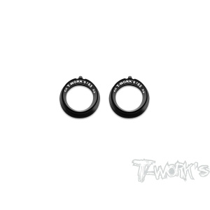T-Work's aluminio Adjustment rodamiento buje Reduce ±0.5 para Xray X4/T4'20/19/18/17 (2 unidades, negro)