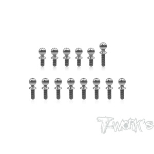 T-Work's 64 titanio rótula juego para Team Associated RC10 B74.2 / RC10 B74.2D (14 unidades)