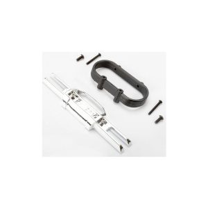 Traxxas paragolpes trasero y soporte (Chrome)